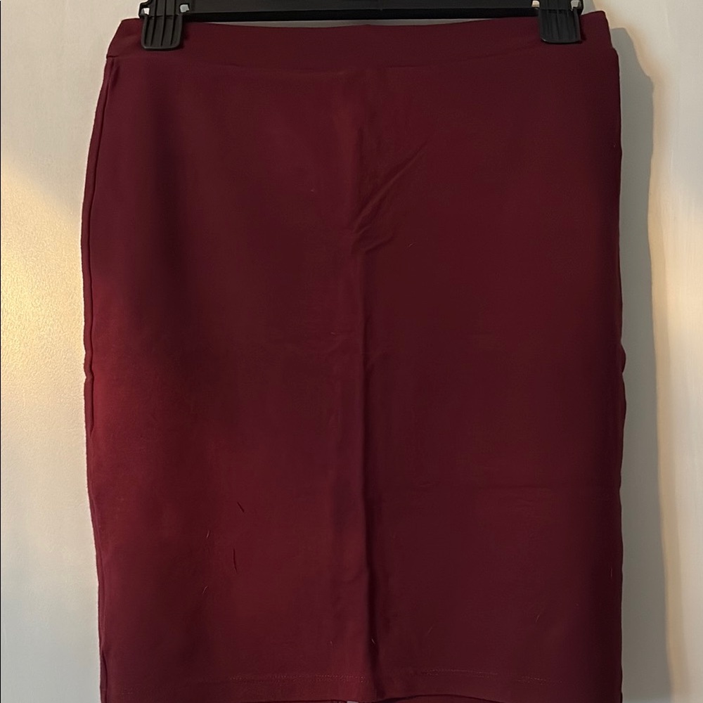 Charlotte Russe Red Knee-Length Pencil Skirt for Work